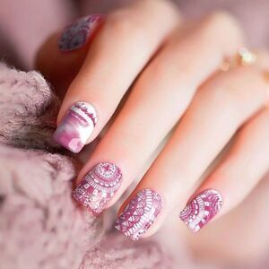 Colour Flash - Tribal Dreams, design on a lush tie dye base. Nail strips